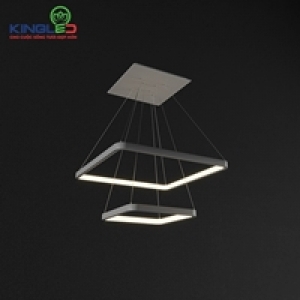 ĐÈN LED THẢ TRẦN TRANG TRÍ PENDANT LIGHT VUÔNG 2 TẦNG 