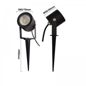 ĐÈN LED CHIẾU ĐIỂM, CẮM CỎ LUXURY 7W-220V-3000K