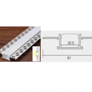 Thanh nhôm âm giấu viền 305