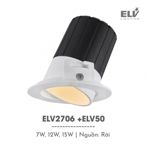 Đèn Led Module Chiếu Điểm Âm Trần ELV – ELV2706 +ELV50